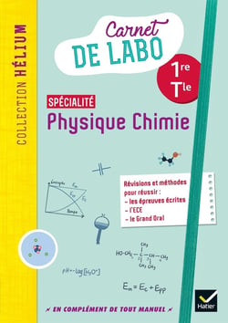 Carnet de labo : spécialité physique-chimie - 1re, terminale - carnet de labo (édition 2020)