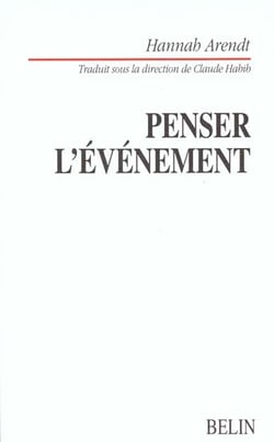 Penser l'evenement