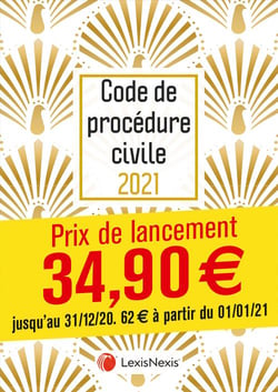 Code de procédure civile - jaquette paons (édition 2021)