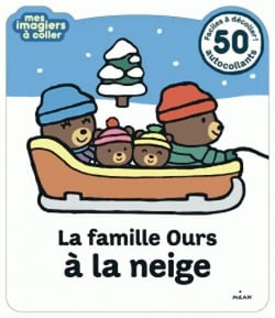 La famille ours à la neige