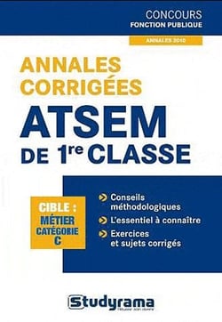 Annales corrigées ATSEM de 1ère classe - catégorie C