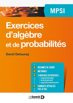 Exercices d'algèbre et de probabilités - MPSI