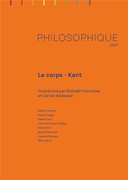Philosophique n.2023 : le corps - Kant