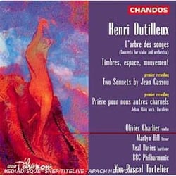 Concerto pour violon, l'arbre des songes, timbres...