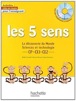 Les 5 sens - La découverte du Monde Sciences et technologie CP CE1 CE2