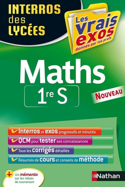 Interros des lycées Tome 20 : mathématiques - 1re S (édition 2015)
