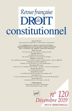 Revue française de droit constitutionnel n.4 (édition 2019)