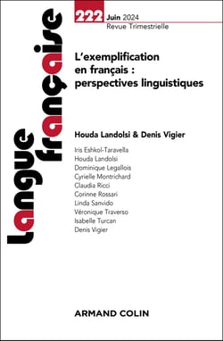 Langue française n.222 : L'exemplification en français : perspectives linguistiques