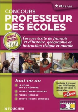 Épreuve écrite de francais, d'histoire-géographie et instruction civique et morale - concours professeur des écoles