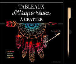 Tableaux attrapes-rêves à gratter - 6 illustrations oniriques à gratter et à encadrer