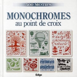 Monochromes au point de croix
