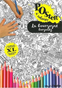 La Bourgogne - poster à colorier