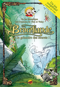 Les aventures de vick et vicky t.1 - jeu coopératif brocéliande et le grimoire des secrets