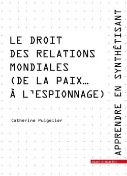 Apprendre en synthétisant Tome 6. Le droit des relations mondiales (de la paix... à l'espionnage)