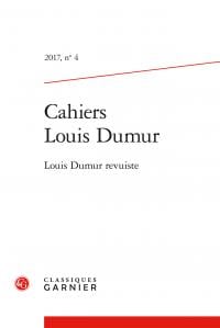 Cahiers Louis Dumur n.4 : Louis Dumur revuiste