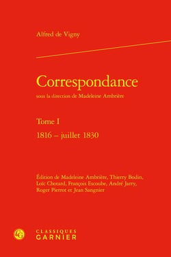 Correspondance Tome 1 : 1816-juillet 1830