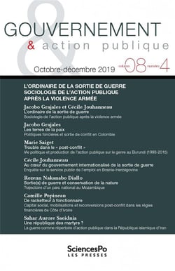 Revue gouvernement et action publique n.8/4