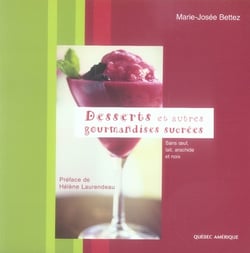Desserts et autres gourmandises sucrées sans oeuf, lait, arachide et noix