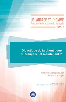 Revue le langage et l'homme n.2020-2 : didactique de la phonétique du français : et maintenant ?