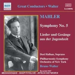 Symphonie n°5, lieder und gesange aus der jugendzeit