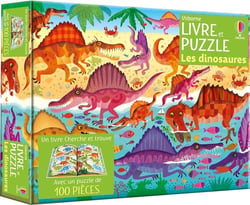 Livre et puzzle : Les dinosaures