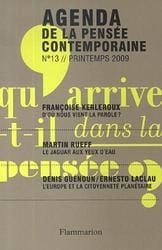 AGENDA DE LA PENSEE CONTEMPORAINE n.13
