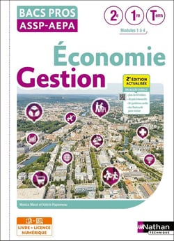 Économie-Gestion - 2de/1re/Term Bac Pro ASSP/AEPA - Éd. 2025 - Livre + licence