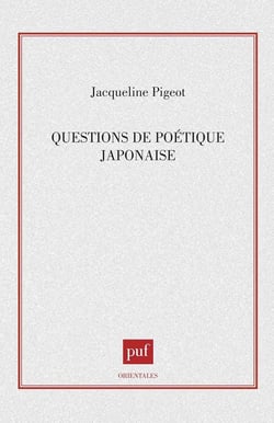 Questions de poétique japonaise