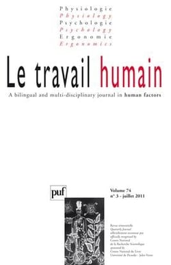 Revue Le travail humain n.74/3 (édition 2011)