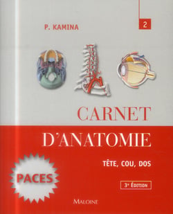 Carnet d'anatomie Tome 2 : Tête, cou, dos (3e édition)
