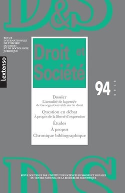 Droit et société n.94