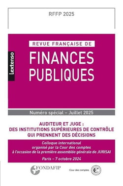 Revue française de Finances Publiques HS n° 1-2025