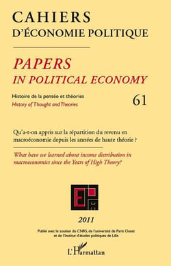 Cahiers d'économie politique n°.61 - paper in political economy