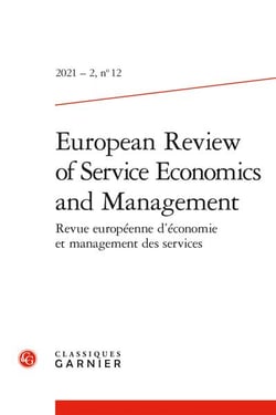 Revue européenne d'économie et management des services n.12 : 2021 - 2 : varia