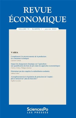 Revue economique t73-1