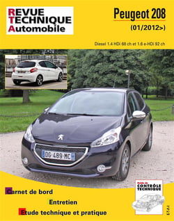 Revue technique automobile n.B787 : Peugeot 208 2012-03-> 1.4 hdi / 1.6 hdi