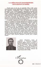 La Libération et les entreprises sous gestion ouvrière - Marseille 1944-1948