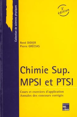 Chimie sup. mpsi et ptsi (2. ed.)