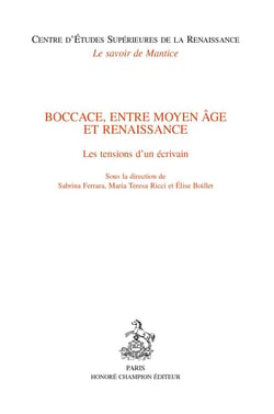 Boccace, entre moyen âge et renaissance