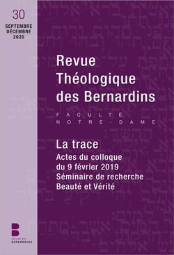 Revue théologique des Bernardins n.30 : la trace