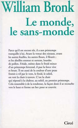 Le monde, le sans-monde