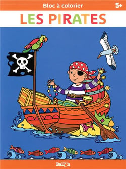 Bloc à colorier - les pirates