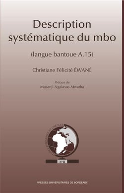 Description systematique du mbo langue bantoue a.15