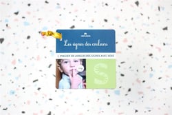 Les signes des couleurs - imagier de langue des signes avec bebe
