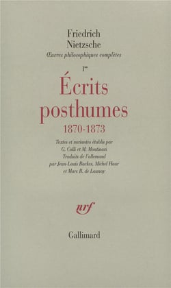Écrits posthumes (1870-1873)