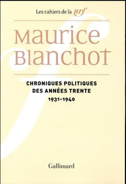 Chroniques politiques des années trente