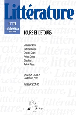 Littérature n° 173 (1/2014) Tours et détours