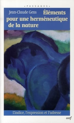 Éléments pour une herméneutiques de la nature