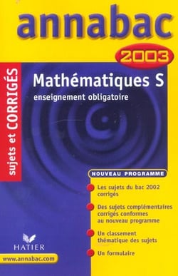 Annabac - mathematiques - terminale s - enseignement obligatoire - sujets corriges