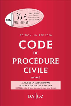 Code de procédure civile (édition 2020)